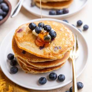 Blueberry Oatmeal Pancakes