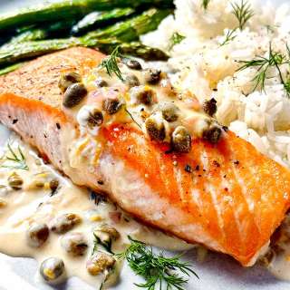 Creamy Salmon Piccata Recipe