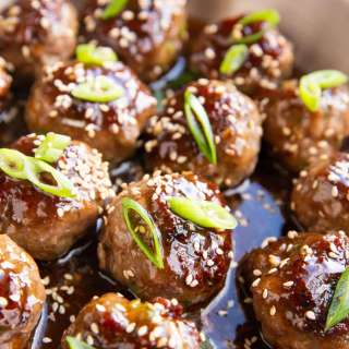 Sesame Garlic Meatballs