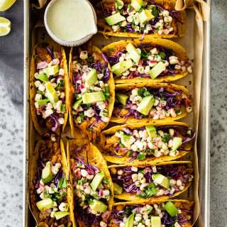Baked BBQ Chicken Tacos