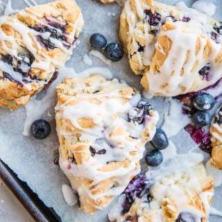 Vegan Blueberry Scones (Gluten-Free)