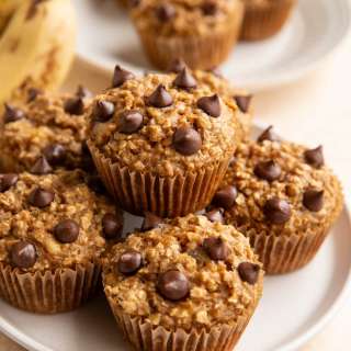 Banana Baked Oatmeal Muffins