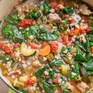Ground Turkey Soup with Rice