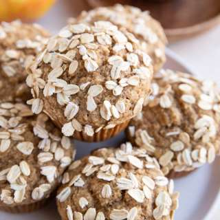 Healthy Oatmeal Applesauce Muffins