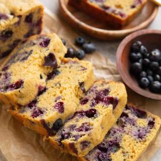 Almond Flour Blueberry Bread