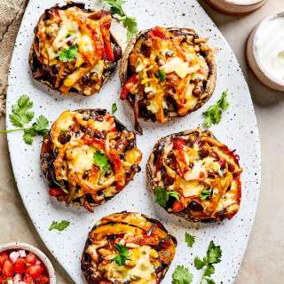 Fajita Stuffed Portobello Mushrooms