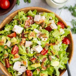 Chicken Bacon Avocado Ranch Salad