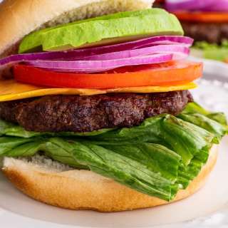 Air Fryer Hamburgers