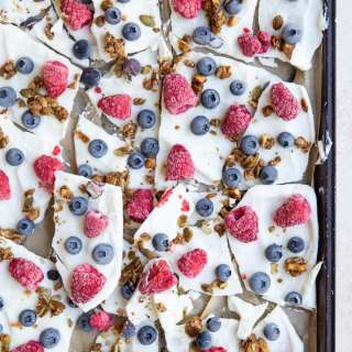 Berry Frozen Yogurt Bark