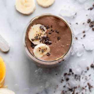 Chocolate Peanut Butter Banana Smoothie