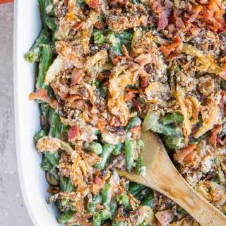 Healthy Dairy-Free Green Bean Casserole