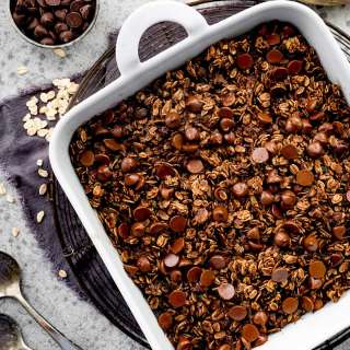 Chocolate Zucchini Baked Oatmeal