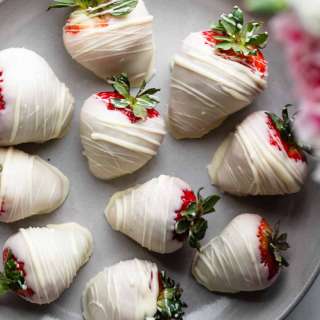 White Chocolate Covered Strawberries