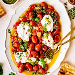 Roasted Tomatoes with Burrata