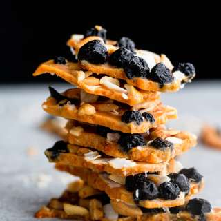 Sweet Potato Blueberry Coconut Cashew Bark