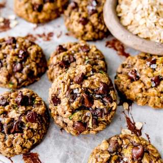 Brown Butter Zucchini Oatmeal Chocolate Chip Cookies