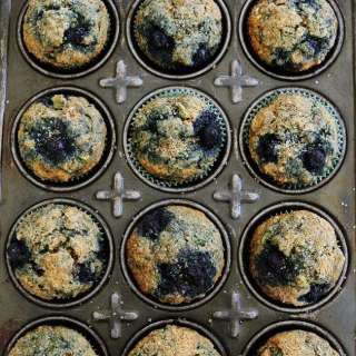 Zucchini Banana Blueberry Muffins