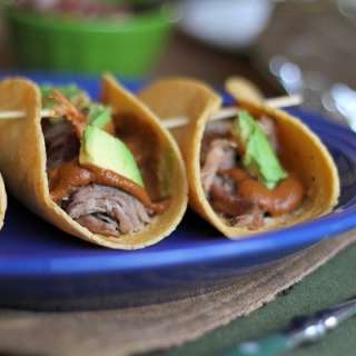 Pulled Pork Mole Tacos