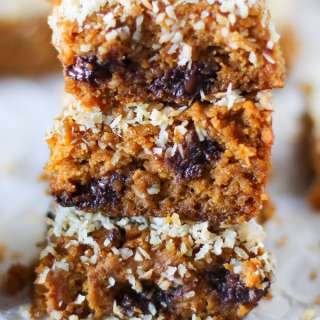 Grain Free Almond Butter Pumpkin Bars
