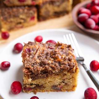 Almond Flour Cranberry Orange Coffee Cake