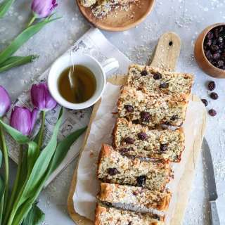 Paleo Cranberry Orange Banana Bread