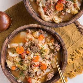 Ground Beef and Cabbage Soup