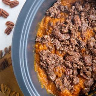 Healthy Crock Pot Sweet Potato Casserole