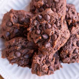 Fudgy Chocolate Sweet Potato Cookies