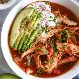 Slow Cooker Chicken Enchilada Soup