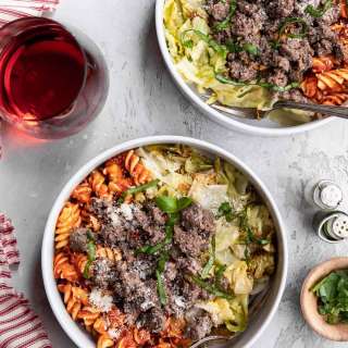 Beef and Cabbage Pasta Bowls