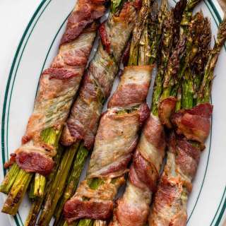 Air-Fryer Bacon-Wrapped Asparagus