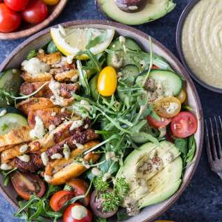 Crispy Mediterranean Chicken Salad