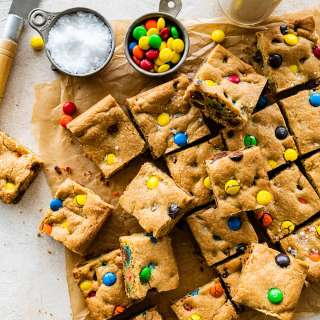M&M Cookie Bars