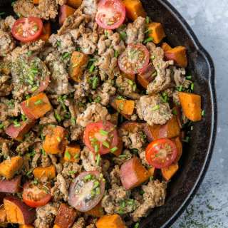 Ground Turkey and Sweet Potato Skillet