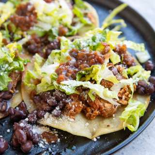 Shredded Chicken Tostadas