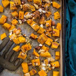 Roasted Kabocha Squash with Maple Cinnamon Tahini
