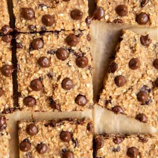 Chocolate Chip Oatmeal Applesauce Bars