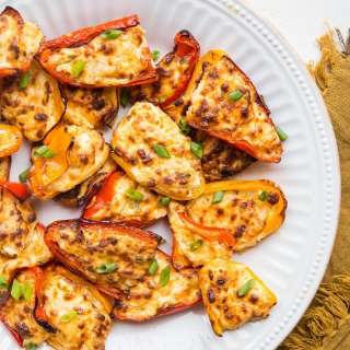 Air Fryer Cream Cheese Stuffed Mini Peppers