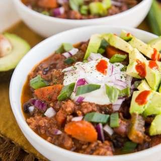 Crock Pot Turkey Chili with Black Beans