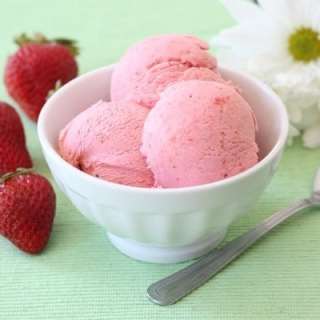 Strawberry Sour Cream Ice Cream
