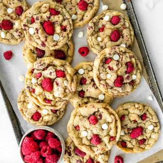 White Chocolate Raspberry Cookies