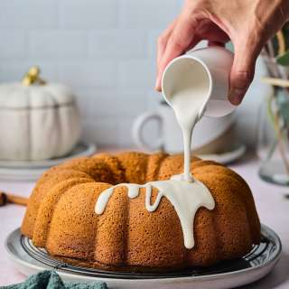 Pumpkin Bundt Cake with Cream Cheese Frosting