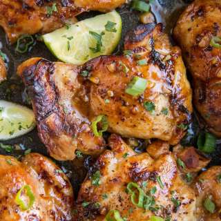 Asian Baked Boneless Chicken Thighs