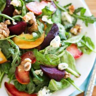 Roasted Beet and Peach Salad Recipe