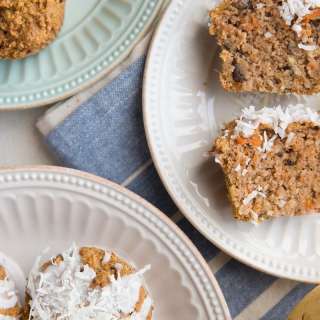 Healthy Almond Flour Carrot Cake Muffins