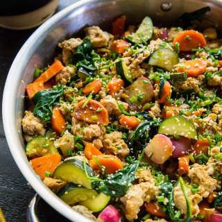 Teriyaki Ground Turkey Skillet with Vegetables