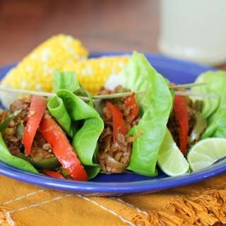 Turkey Fajita Lettuce Wraps