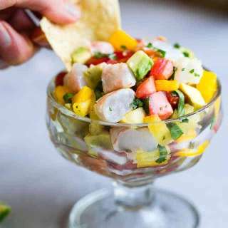 Mango Shrimp Ceviche Recipe with Pineapple