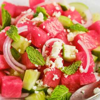 Refreshing Watermelon Cucumber Salad