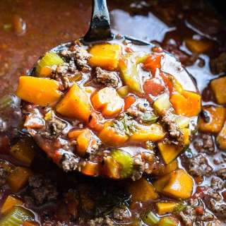 Crock-Pot Paleo Hamburger Soup Recipe